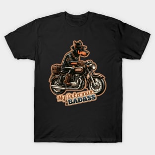 Biker Doberman T-Shirt